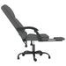 Fauteuil de massage inclinable de bureau Gris foncé Tissu - Photo n°7