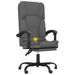 Fauteuil de massage inclinable de bureau Gris foncé Tissu - Photo n°9