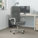 Fauteuil de massage inclinable de bureau Gris foncé Tissu - Photo n°1