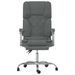 Fauteuil de massage inclinable de bureau Gris foncé Tissu - Photo n°3