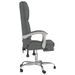 Fauteuil de massage inclinable de bureau Gris foncé Tissu - Photo n°4