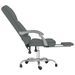 Fauteuil de massage inclinable de bureau Gris foncé Tissu - Photo n°7