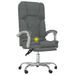 Fauteuil de massage inclinable de bureau Gris foncé Tissu - Photo n°9