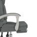 Fauteuil de massage inclinable de bureau Gris foncé Tissu - Photo n°10