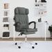 Fauteuil de massage inclinable de bureau Gris foncé Tissu - Photo n°1