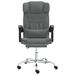 Fauteuil de massage inclinable de bureau Gris foncé Tissu - Photo n°3