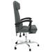 Fauteuil de massage inclinable de bureau Gris foncé Tissu - Photo n°4