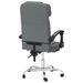 Fauteuil de massage inclinable de bureau Gris foncé Tissu - Photo n°5