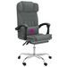 Fauteuil de massage inclinable de bureau Gris foncé Tissu - Photo n°9