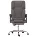 Fauteuil de massage inclinable de bureau Gris Similicuir - Photo n°3