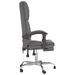 Fauteuil de massage inclinable de bureau Gris Similicuir - Photo n°4