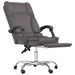 Fauteuil de massage inclinable de bureau Gris Similicuir - Photo n°6