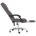 Fauteuil de massage inclinable de bureau Gris Similicuir - Photo n°7