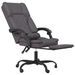 Fauteuil de massage inclinable de bureau Gris Similicuir - Photo n°6