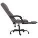 Fauteuil de massage inclinable de bureau Gris Similicuir - Photo n°7