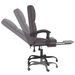 Fauteuil de massage inclinable de bureau Gris Similicuir - Photo n°8