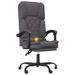 Fauteuil de massage inclinable de bureau Gris Similicuir - Photo n°9