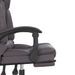 Fauteuil de massage inclinable de bureau Gris Similicuir - Photo n°10