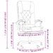 Fauteuil de massage inclinable de bureau Gris Similicuir - Photo n°12