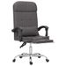 Fauteuil de massage inclinable de bureau Gris Similicuir - Photo n°6