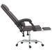 Fauteuil de massage inclinable de bureau Gris Similicuir - Photo n°8