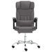 Fauteuil de massage inclinable de bureau Gris Similicuir - Photo n°3