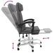 Fauteuil de massage inclinable de bureau Gris Similicuir - Photo n°8