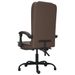 Fauteuil de massage inclinable de bureau Marron Similicuir - Photo n°5