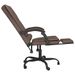 Fauteuil de massage inclinable de bureau Marron Similicuir - Photo n°7