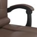 Fauteuil de massage inclinable de bureau Marron Similicuir - Photo n°10