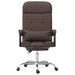 Fauteuil de massage inclinable de bureau Marron Similicuir - Photo n°3