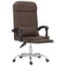 Fauteuil de massage inclinable de bureau Marron Similicuir - Photo n°6