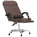 Fauteuil de massage inclinable de bureau Marron Similicuir - Photo n°7