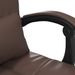 Fauteuil de massage inclinable de bureau Marron Similicuir - Photo n°11