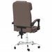 Fauteuil de massage inclinable de bureau Marron Similicuir - Photo n°5