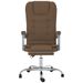 Fauteuil de massage inclinable de bureau Marron Tissu - Photo n°3