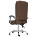 Fauteuil de massage inclinable de bureau Marron Tissu - Photo n°5