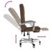 Fauteuil de massage inclinable de bureau Marron Tissu - Photo n°8