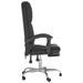 Fauteuil de massage inclinable de bureau Noir Similicuir - Photo n°4