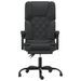 Fauteuil de massage inclinable de bureau Noir Similicuir - Photo n°3