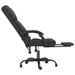 Fauteuil de massage inclinable de bureau Noir Similicuir - Photo n°7