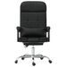 Fauteuil de massage inclinable de bureau Noir Similicuir - Photo n°3