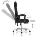 Fauteuil de massage inclinable de bureau Noir Similicuir - Photo n°9