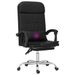 Fauteuil de massage inclinable de bureau Noir Similicuir - Photo n°10