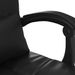 Fauteuil de massage inclinable de bureau Noir Similicuir - Photo n°11