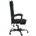 Fauteuil de massage inclinable de bureau Noir Similicuir - Photo n°4