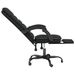 Fauteuil de massage inclinable de bureau Noir Similicuir - Photo n°7