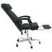 Fauteuil de massage inclinable de bureau Noir Similicuir - Photo n°7