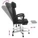 Fauteuil de massage inclinable de bureau Noir Similicuir - Photo n°8