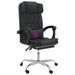 Fauteuil de massage inclinable de bureau Noir Similicuir - Photo n°9